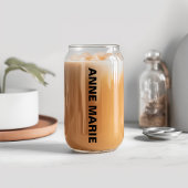 Aangepaste tekst Florida Flag & Flower Sinaasappel Blikvorm Glas