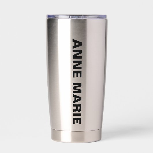 Aangepaste tekst Florida Flag & Flower Sinaasappel Geïsoleerde Drinkbeker (Achterkant)