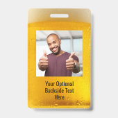 Aangepaste tekst & foto BEER badges (Achterkant)
