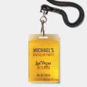 Aangepaste tekst & foto BIER badges (Voorzijde met lanyard)