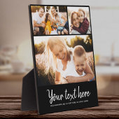 Aangepaste tekst Foto Collage Moderne Familie Keep Fotoplaat