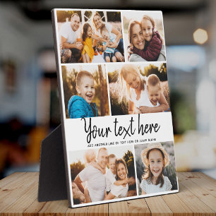 Aangepaste tekst Foto Collage Moderne Family Keeps Fotoplaat