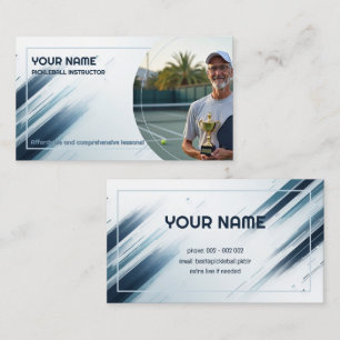 Aangepaste tekst & Foto Court Credibility Visitekaartje