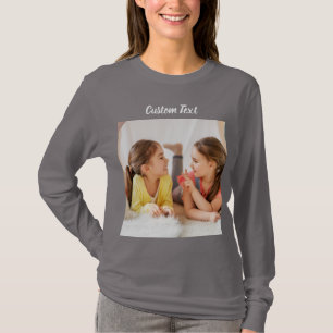 Aangepaste Tekst Foto Persoonlijk T-shirt