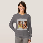 Aangepaste Tekst Foto Persoonlijk T-shirt (Voorkant volledig)
