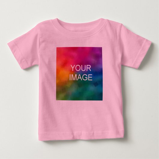 Aangepaste tekst Foto Roze Fijne Jersey Hoge kwali (Voorkant)