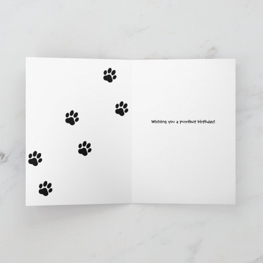 Aangepaste tekst foto verjaardag van huisdier kaart (Binnen)