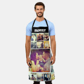 Aangepaste tekst fotocollage All-Over Afdrukken Schort (Gedragen)