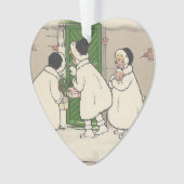 Aangepaste Tekst  Frans Gift Meisjes Kerst Ornament (voorkant)