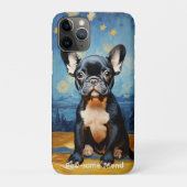 🐕 aangepaste tekst, Franse pup Case-Mate iPhone Case (Achterkant)