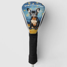 🐕 aangepaste tekst, franse puppy golfheadcover
