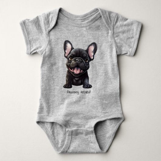 Aangepaste tekst 🐶Frenchie puppy Romper (Voorkant)