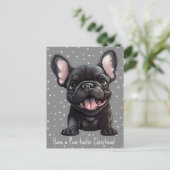 Aangepaste tekst 🐶Frenchie puppy Verjaardag Briefkaart (Staand voorkant)