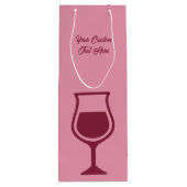 Aangepaste tekst Funny Wine Quote Wijn Cadeautas (Achterkant)