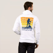 Aangepaste tekst Ga wandelen Hoodie (Achterkant volledig)