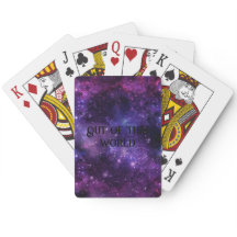 Aangepaste tekst Galaxy Nebula Speelkaarten
