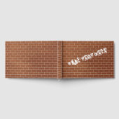 Aangepaste tekst Gastboek met bakstenen muur Gastenboek (Volledig)