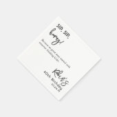 Aangepaste tekst gebaseerd op Funny 40th 50th 60th Servet (Hoek)