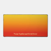 Aangepaste tekst Geel naar rood verloop Bureaumat (Voorkant)