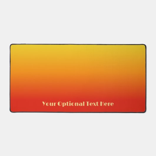 Aangepaste tekst Geel naar rood verloop Bureaumat (Voorkant)