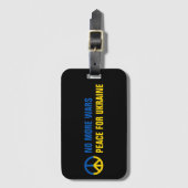 Aangepaste tekst Geen oorlogen meer vrede voor Oek Bagagelabel (Voorkant (verticaal))