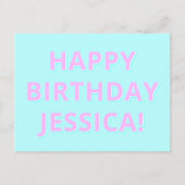 Aangepaste tekst Gefeliciteerd met je verjaardag v Briefkaart (Voorkant)