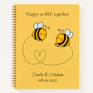 Aangepaste tekst Gelukkige Liefdesbijen Notitieboek