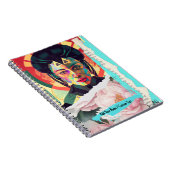 AANGEPASTE TEKST- Geometrische Beauty Collage - AI Notitieboek (Rechterzijde)