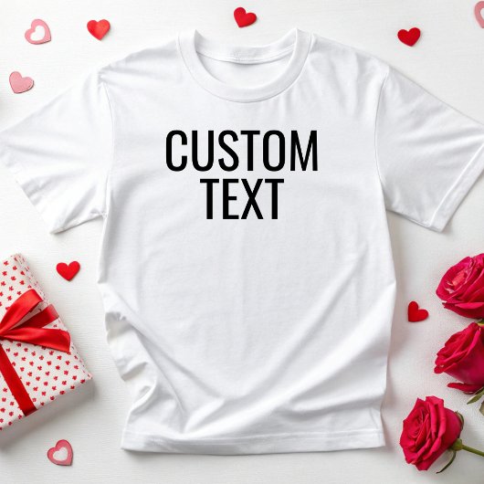 Aangepaste tekst Gepersonaliseerd Gepersonaliseerd T-shirt
