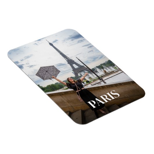 Aangepaste tekst gepersonaliseerde fotomagneet magneet (Rechterzijde)