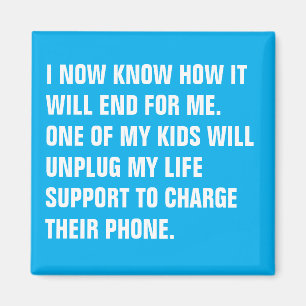 Aangepaste Tekst Gepersonaliseerde Grappige Spreuk Magneet
