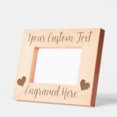 Aangepaste tekst Gepersonaliseerde harten Gegraveerde Lijstjes (Links)