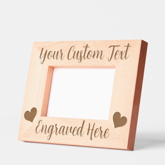 Aangepaste tekst Gepersonaliseerde harten Gegraveerde Lijstjes (Links)