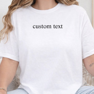 Aangepaste tekst Gepersonaliseerde quote Inside Jo T-shirt