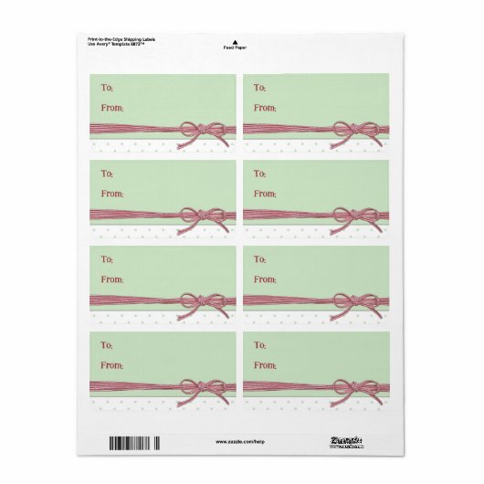 Aangepaste tekst geplaatst met een boog etiket (Full Sheet)