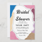 Aangepaste tekst gescheurd papier bruids douche ui kaart (Voorkant)