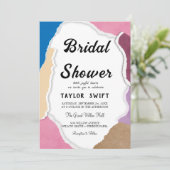 Aangepaste tekst gescheurd papier bruids douche ui kaart (Staand voorkant)