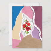 Aangepaste tekst gescheurd papier bruids douche ui kaart (Achterkant)