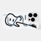 Aangepaste tekst gestileerde gitaar Case-Mate iPhone case (Achterkant (horizontaal))