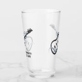 Aangepaste tekst gestileerde gitaar glas (Rechts)