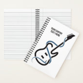 Aangepaste tekst gestileerde gitaar notitieboek (Binnen)