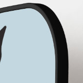 Aangepaste tekst gestileerde gitaar pickleball paddle (Links Detail)