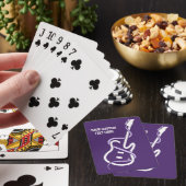Aangepaste tekst gestileerde gitaar pokerkaarten (Insitu)