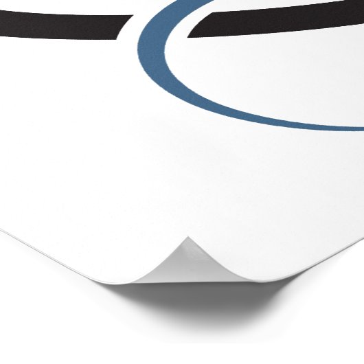 Aangepaste tekst gestileerde gitaar poster (Hoek)