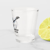 Aangepaste tekst gestileerde gitaar shot glas (Rechts)