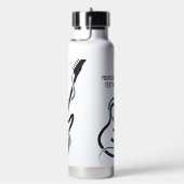 Aangepaste tekst gestileerde gitaar waterfles (Rechts)