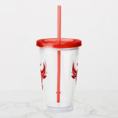 Aangepaste tekst gestyliseerde bull tumblers acryl drinkbeker (Rechts)