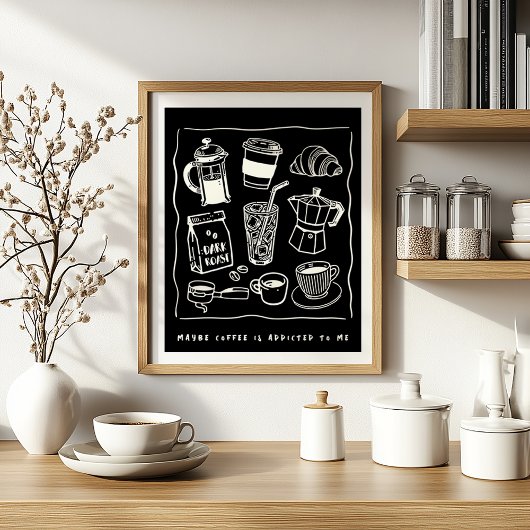 Aangepaste tekst Gezellige minimalistische kunst Poster