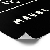 Aangepaste tekst Gezellige minimalistische kunst Poster (Hoek)