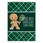 🎾🎄Aangepaste tekst, Gingerbread Grand Slam (Voorkant)